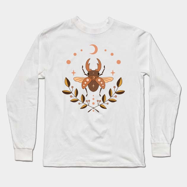 Celestial beetle Long Sleeve T-Shirt by Vaigerika